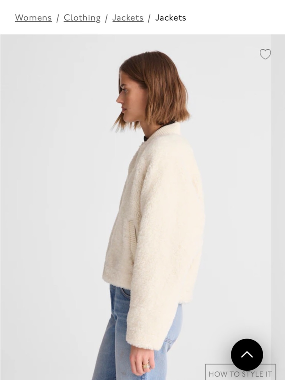 Madewell Sherpa bomber jacket - Picture 3 of 6